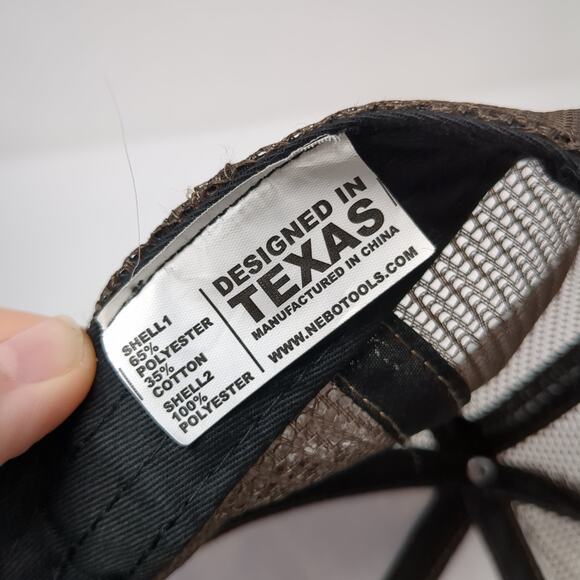 Nebo Flashlights Snapback Trucker Hat Multi One Size Embroidered Camo Mesh Back - Picture 9 of 9